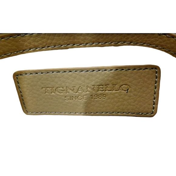 NWT Tignanello Ivory and Tan Shoulder Purse with Strap. - Picture 6 of 6